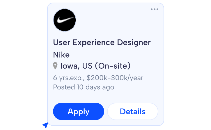 Candidates apply to your job