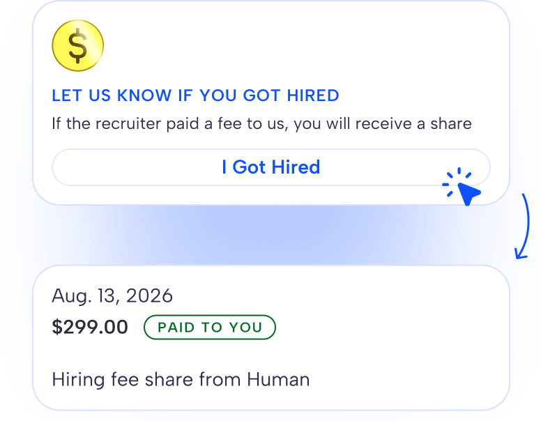 We will share our hiring fee with you